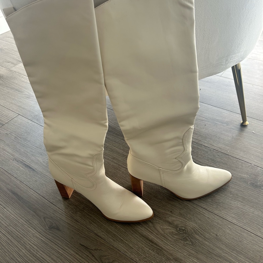 Billini Cream Knee High Boots